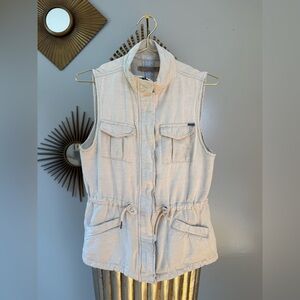 Max Jeans - Beige Utility Vest